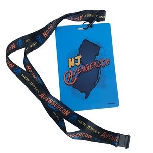 **FREE WITH BUNDLE** D23 Miss Marvel NJ Avengercon Badge and Lanyard